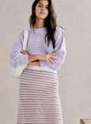 Top Maille Milet - Lila