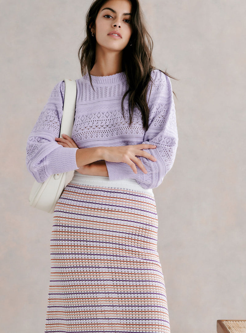 Top Maille Milet - Lila