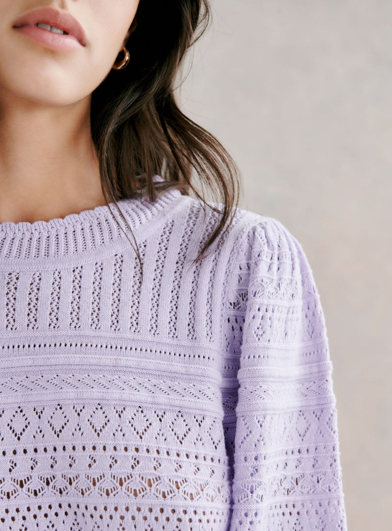 Top Maille Milet - Lila
