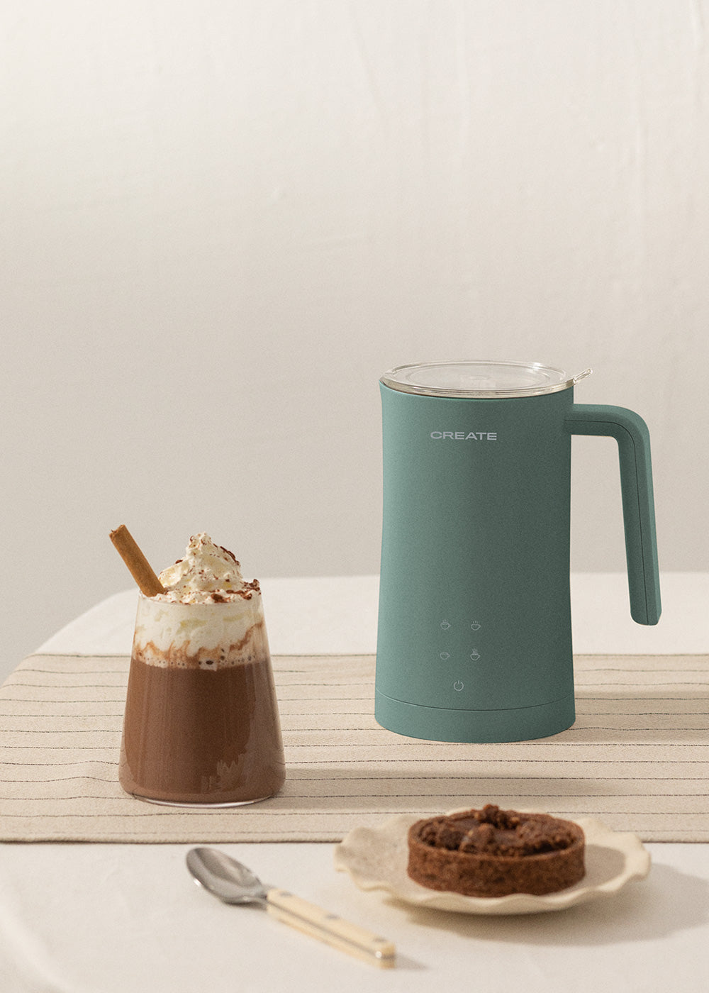 Milk Frother Studio - Milk Frother & Milk Heater - Sage Green