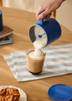 Milk Frother Studio Pro - Dishwasher-Safe Milk Frother & Heater - Cobalt Blue