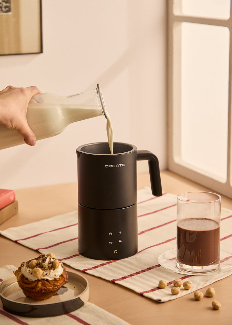 Milk Frother Studio Pro - Mousseur & Chauffe-Lait Compatible Lave-Vaisselle - Noir