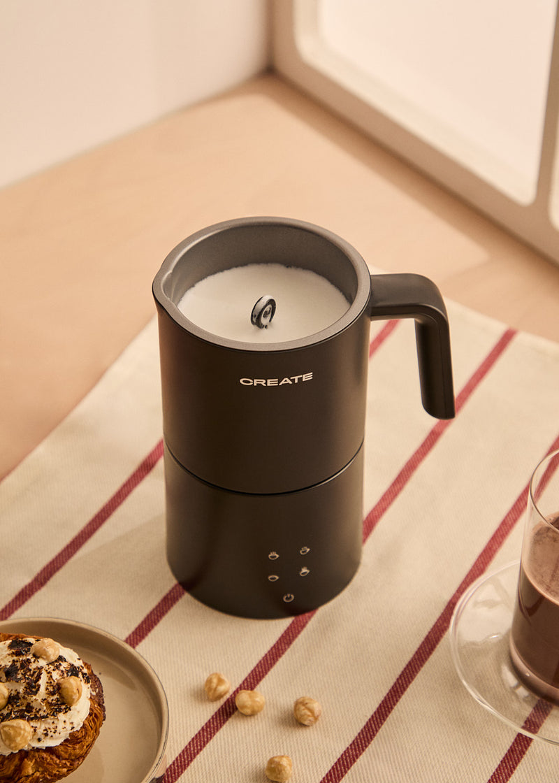 Milk Frother Studio Pro - Mousseur & Chauffe-Lait Compatible Lave-Vaisselle - Noir