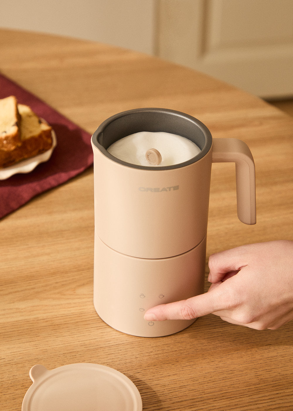 Milk Frother Studio Pro - Mousseur & Chauffe-Lait Compatible Lave-Vaisselle - Sable