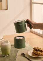Studio Pro Milk Frother - Dishwasher-Safe Frother & Milk Heater - Sage Green