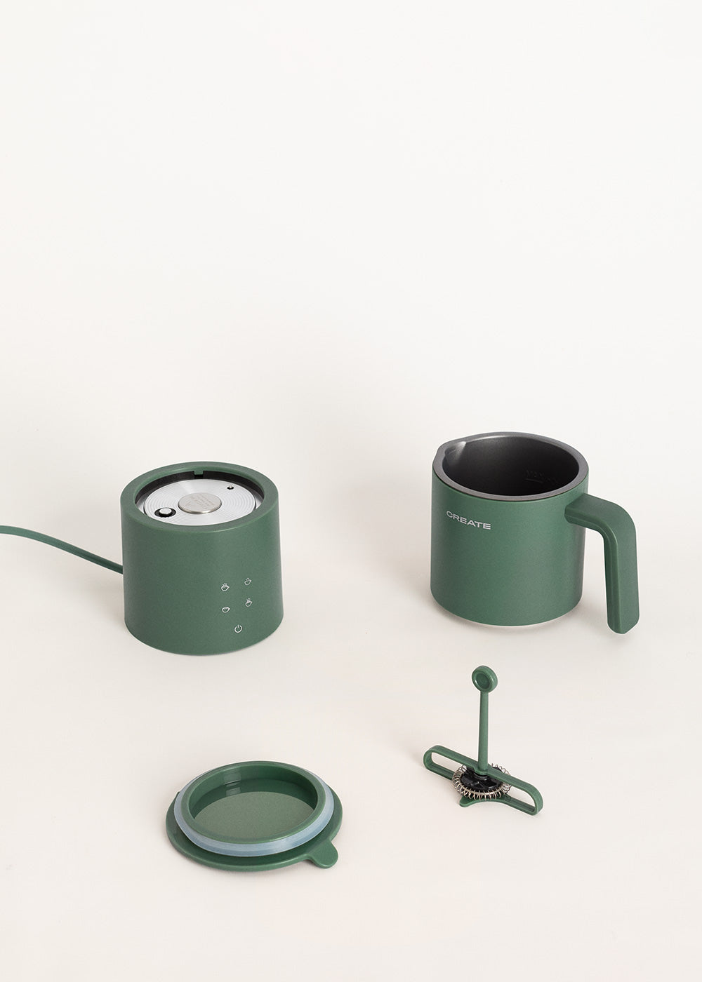 Studio Pro Milk Frother - Dishwasher-Safe Frother & Milk Heater - Sage Green