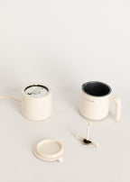 Milk Frother Studio Pro - Dishwasher-Safe Milk Frother & Heater - Off-White