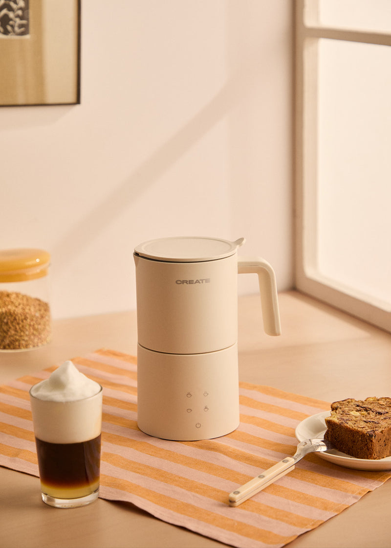 Milk Frother Studio Pro - Dishwasher Compatible Milk Frother & Warmer - Off-White