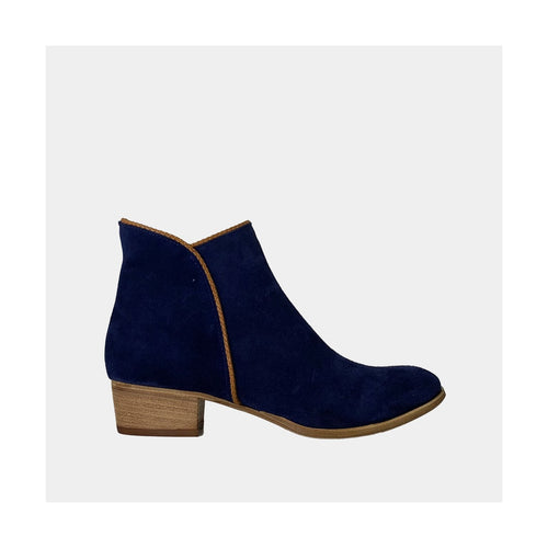 Bottines Ann Tuil Milka - Velours Marine