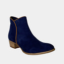 Bottines Ann Tuil Milka - Velours Marine