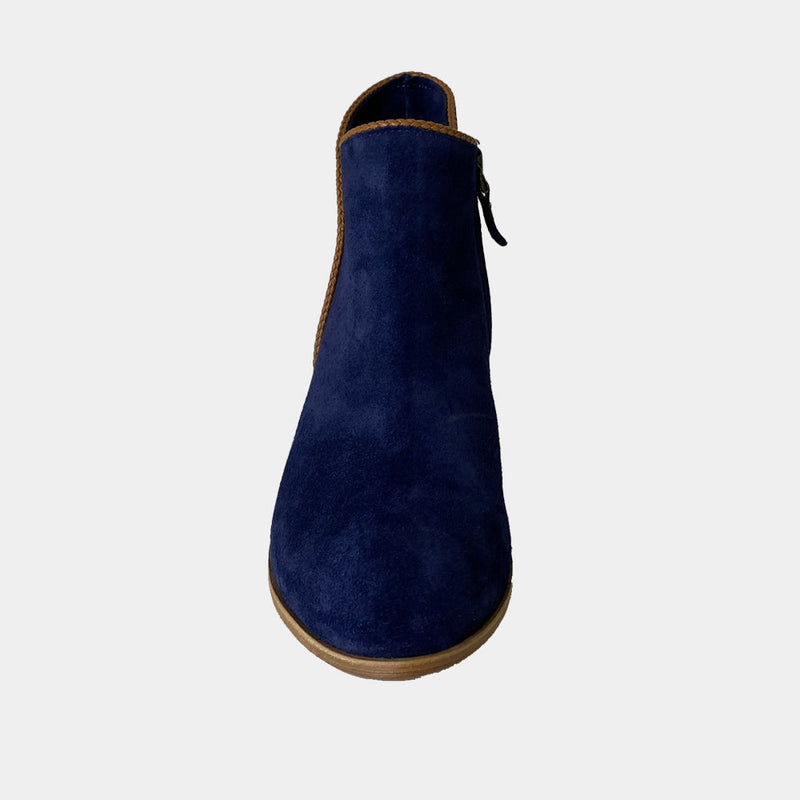 Bottines Ann Tuil Milka - Velours Marine