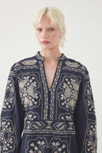 Robe Longue Milos - Marine