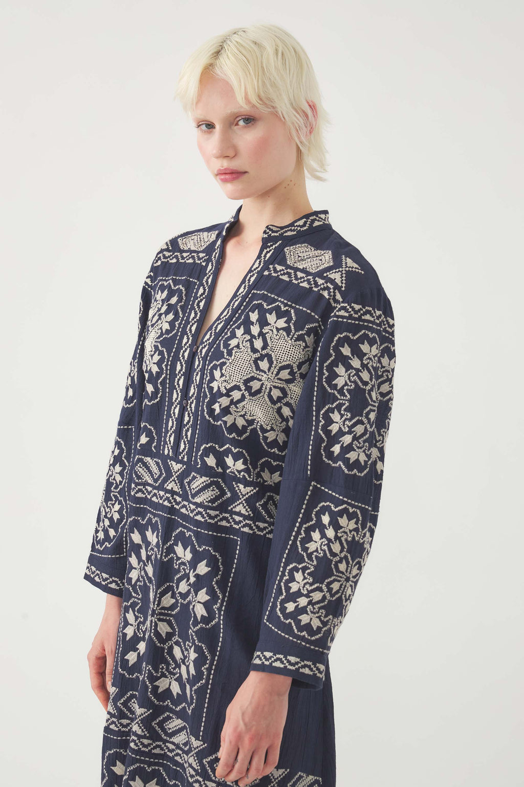 Robe Longue Milos - Marine