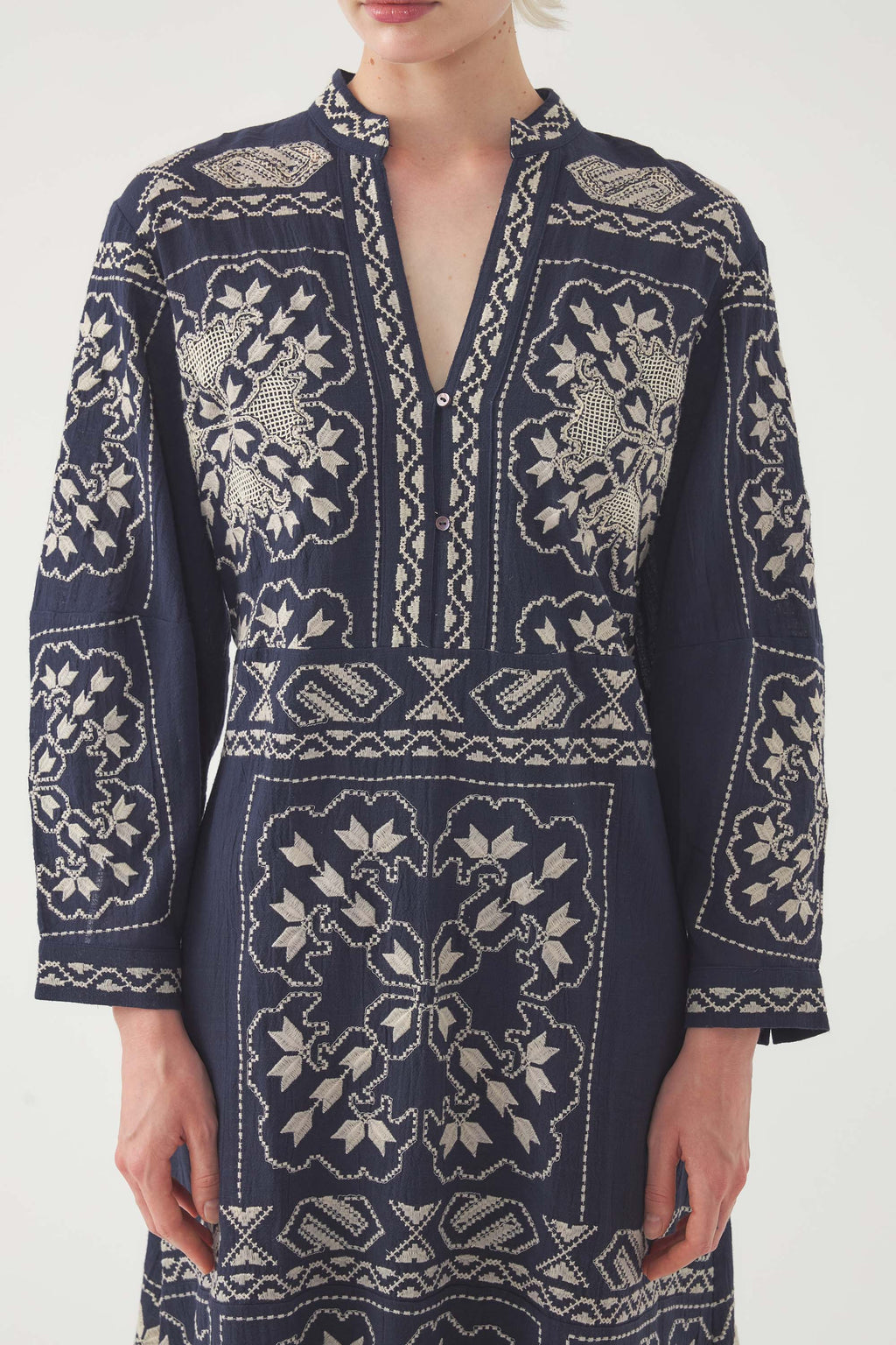 Robe Longue Milos - Marine