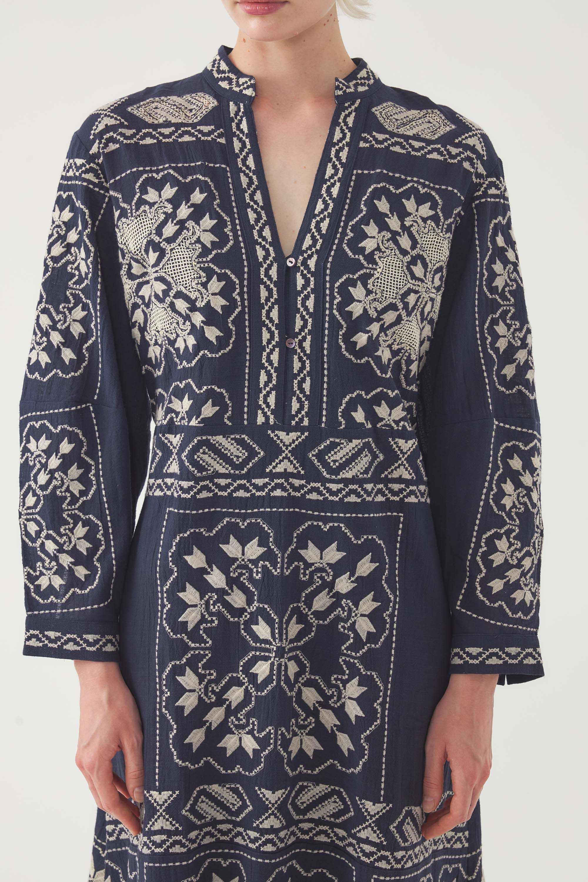 Robe Longue Milos - Marine