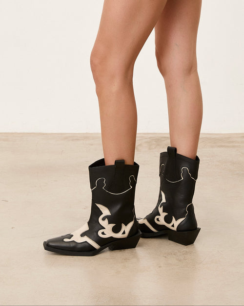 MIM Botas y botines LORY WESTERN NEGRO