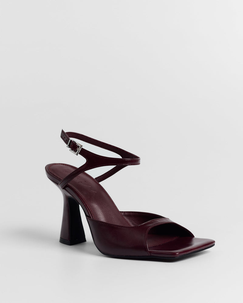 MIM Sandalia de tacón Adele Burdeos