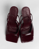 MIM Sandalia de tacón Adele Burdeos