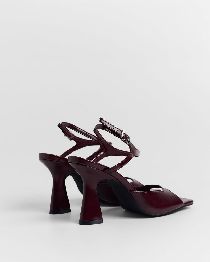 MIM Sandalia de tacón Adele Burdeos