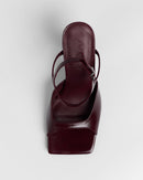 MIM Sandalia de tacón Adele Burdeos