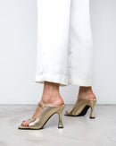 MIM Sandalia Tacon DRIENNE DORADO