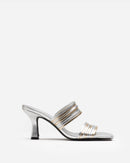 MIM Sandalia de tacón LEXIE PLATA