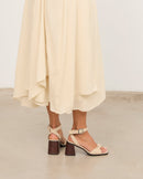 MIM Sandalia de tacón LIANE BEIGE