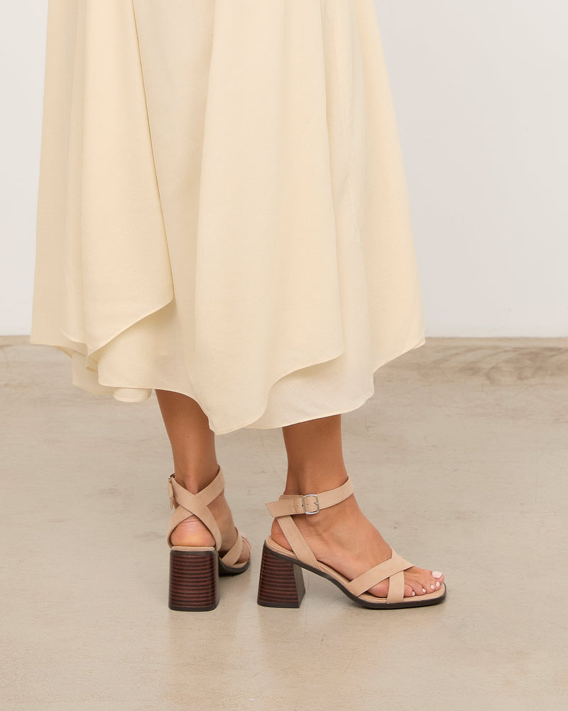 MIM Sandalia de tacón LUC BEIGE