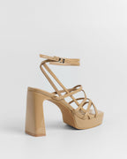 Sandalias de Tacón Nori - Nude