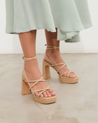 Sandalias de Tacón Nori - Nude