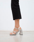 MIM Sandalia Tacon RUNI PLATA