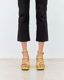 MIM Sandalia de tacón SKY LIMA METALIZADO