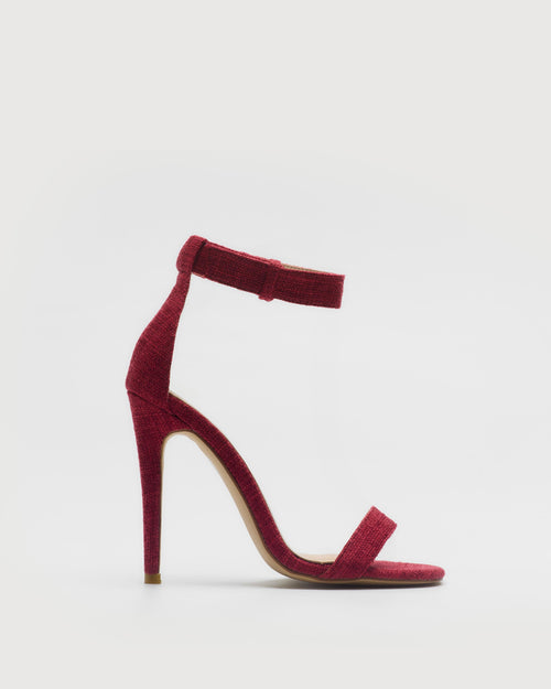 MIM Sandalia de tacón Vega Burgundy