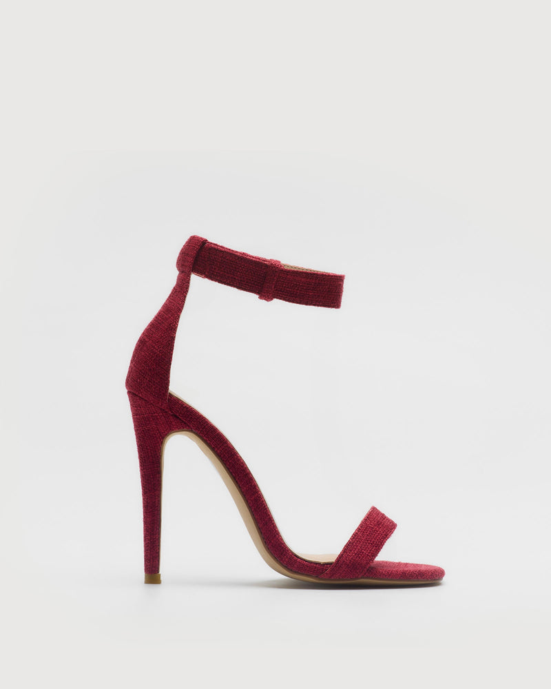 MIM Sandalia de tacón Vega Burgundy