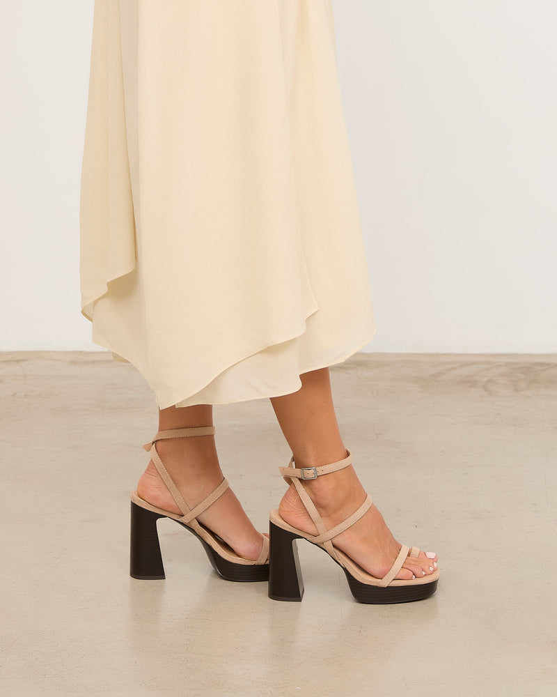 MIM Sandalia de tacón WILLY BEIGE