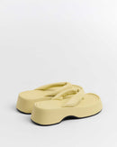 MIM Sandalia plana Brust Amarillo