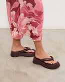 MIM Sandalia plana Brust Burdeos