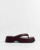 MIM Sandalia plana Brust Burdeos