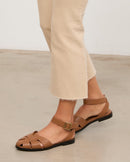 MIM Sandalia plana ODD CAMEL