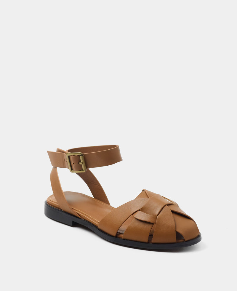 MIM Sandalia plana ODD CAMEL