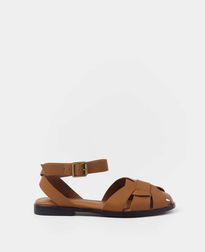 MIM Sandalia plana ODD CAMEL