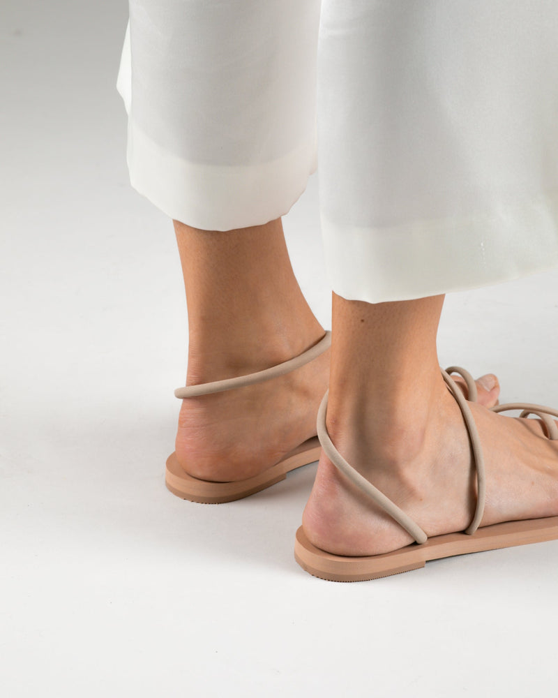 MIM Sandalia plana SIRENA ECRU