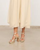 Mim shoes Sandalia de tacón GERY DORADO