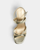 Mim shoes Sandalia de tacón GERY DORADO