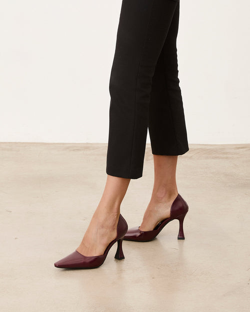 Mim shoes Tacón cerrado DEAN BURDEOS