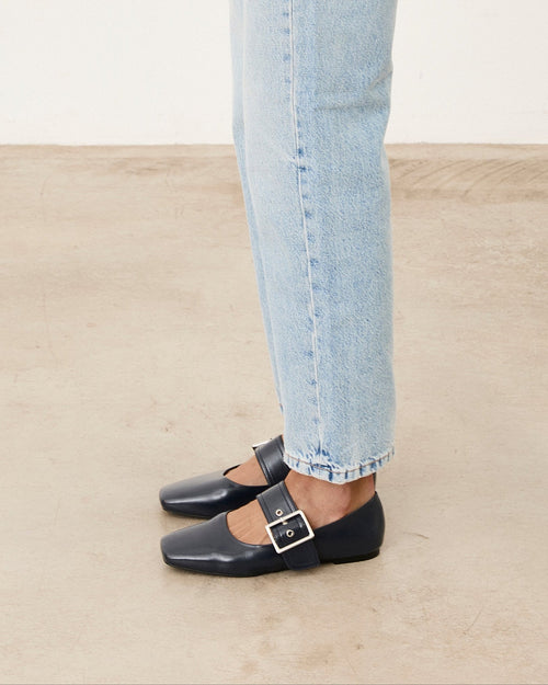 Mim shoes Zapato plano DOVI AZUL MARINO