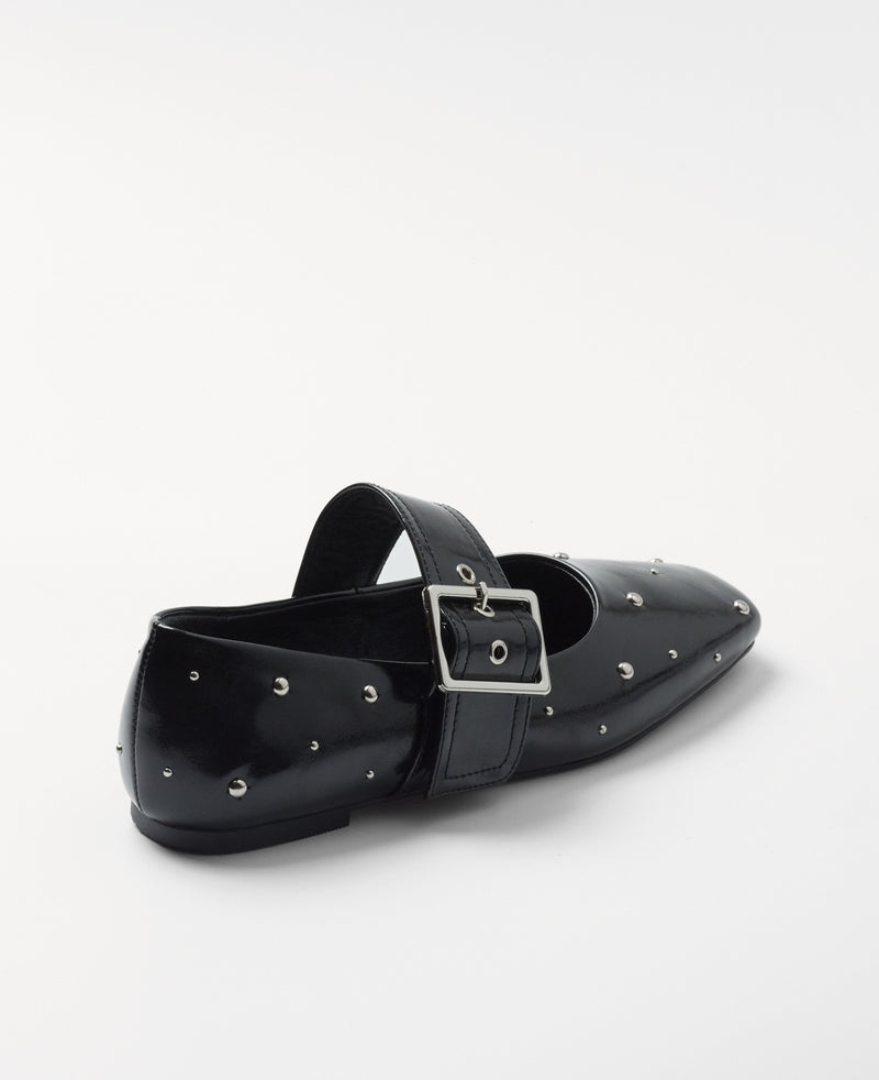 Mim shoes Zapato plano DOVI NEGRO TACHAS