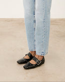 Mim shoes Zapato plano DOVI NEGRO TACHAS