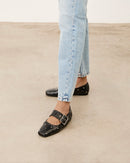 Mim shoes Zapato plano DOVI NEGRO TACHAS