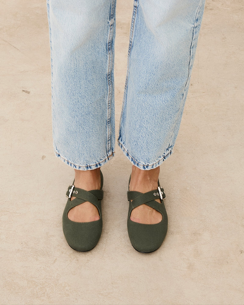 Mim shoes Zapato plano FLO KAKI